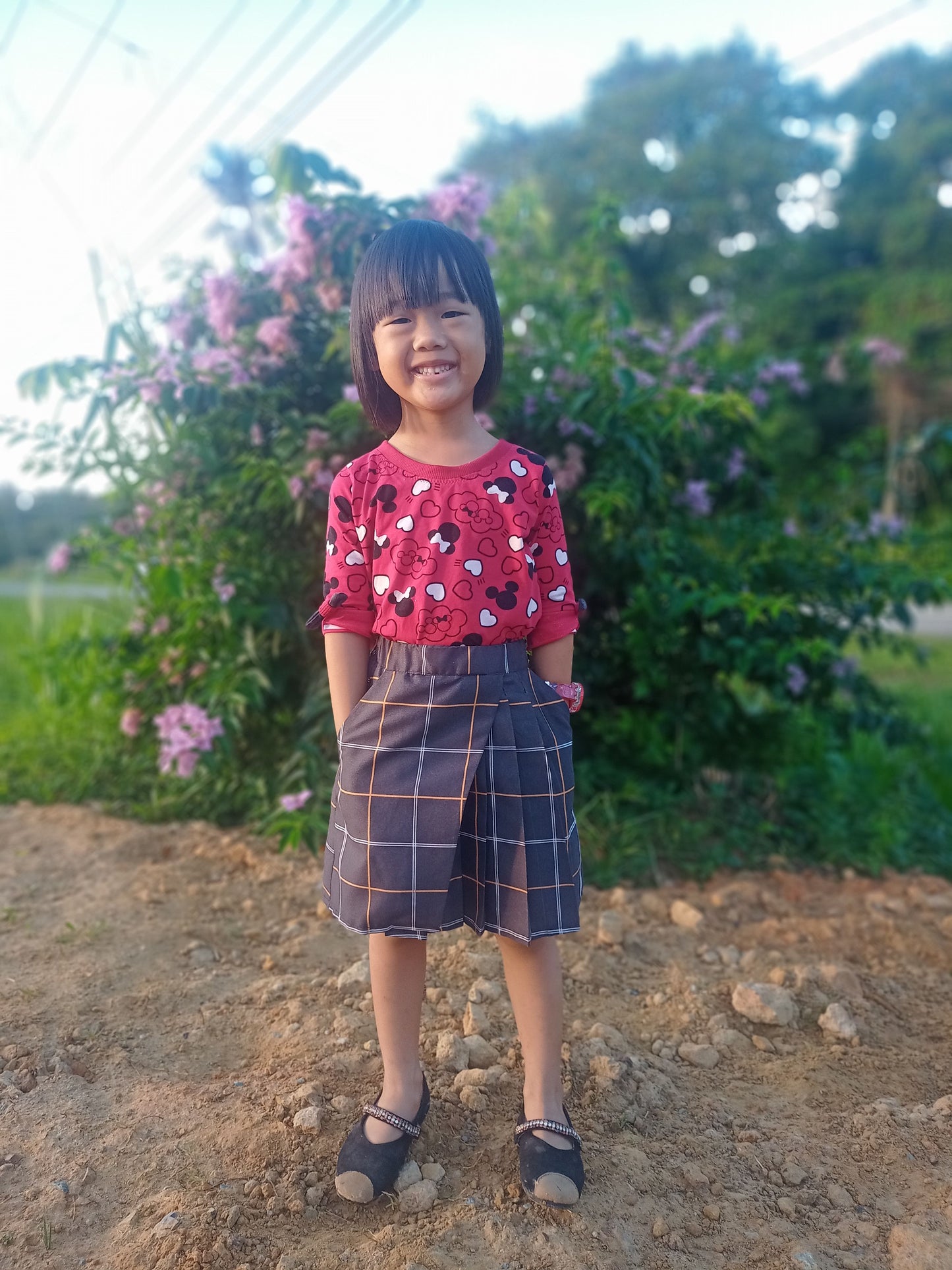 Kirby Pleated Skirt Kids