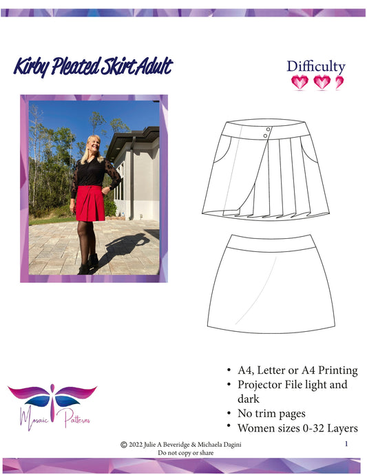 Kirby Pleated Skirt