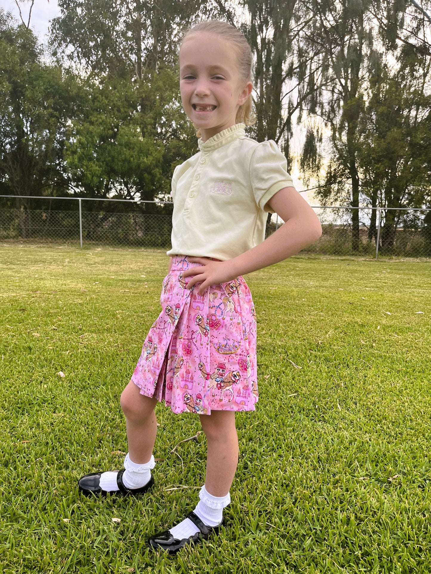 Kirby Pleated Skirt Kids